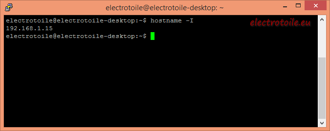adresse IP rpi2 adresse IP RPI2