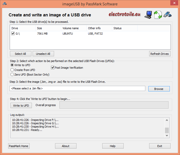 copie UBUNTU sur micro SD UBUNTU sur microSD