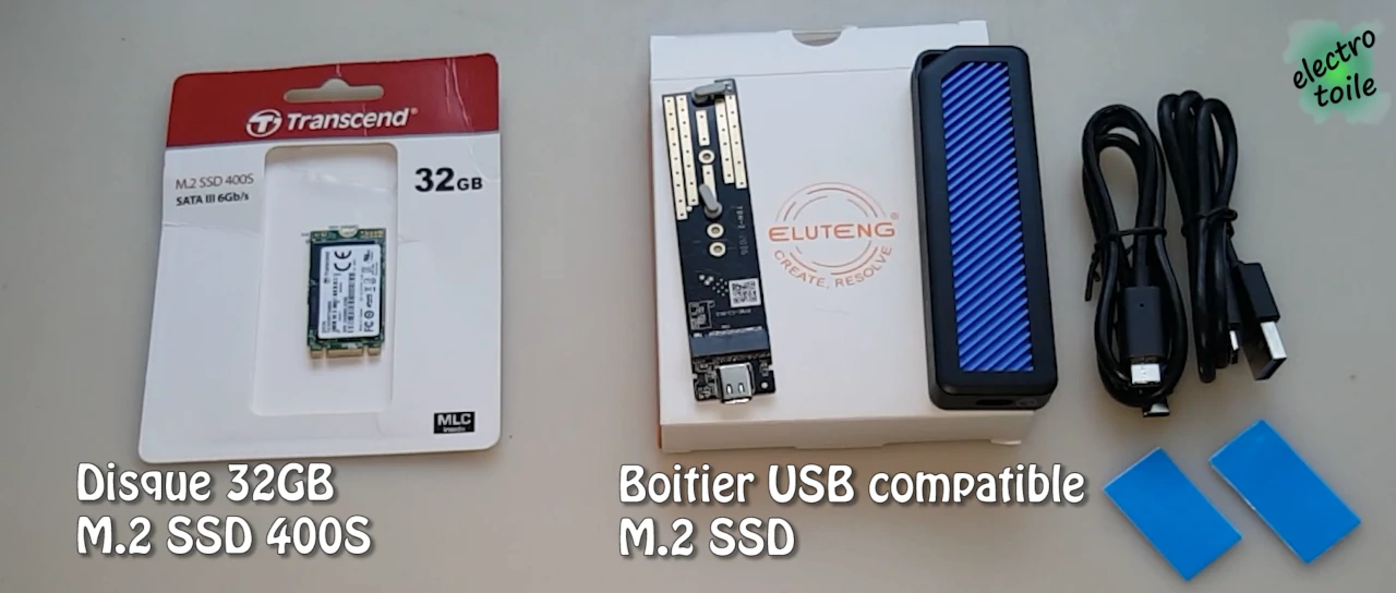 matériel nécessaire pour démarrer une raspberry pi sur disque SSD sans micro SD