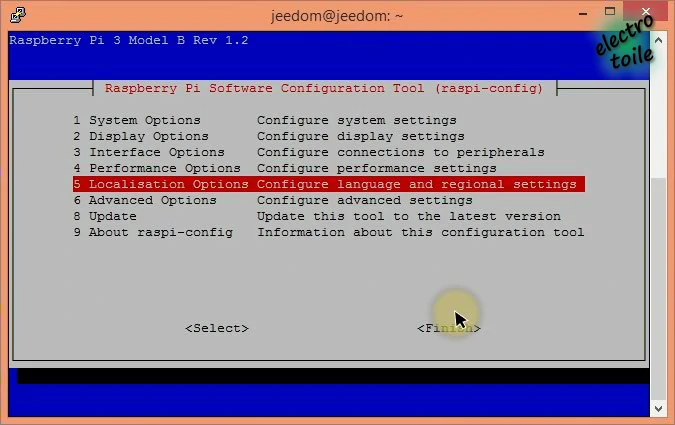Localisation Options raspberry Pi