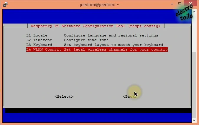 WLAN Country raspberry pi