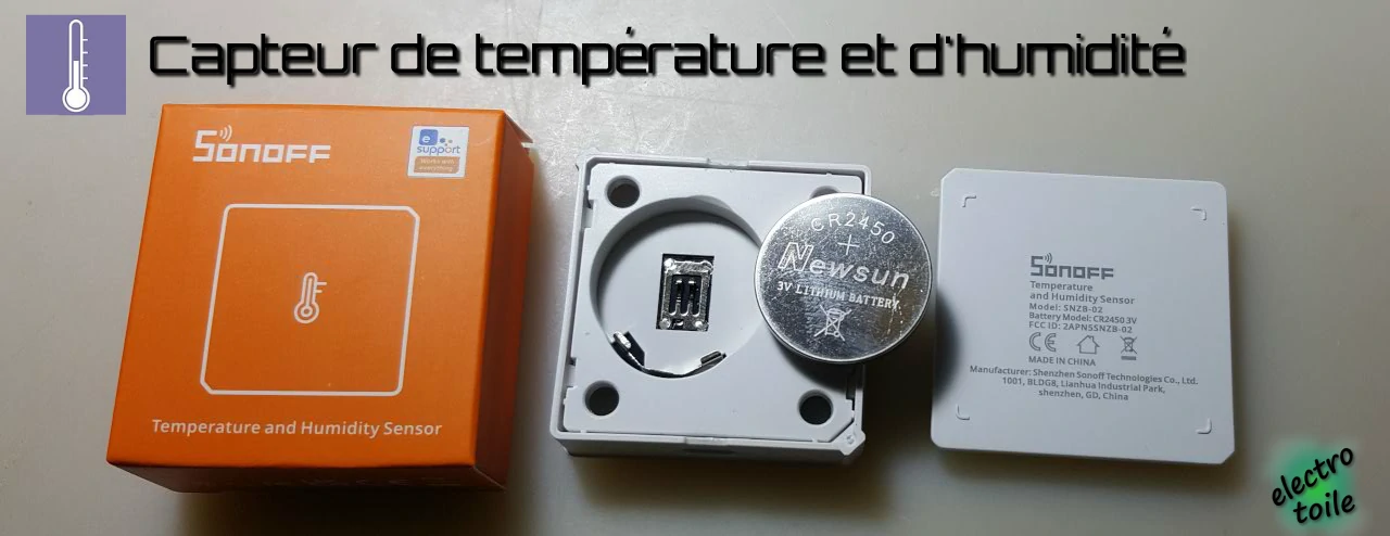 capteur de température et d'humidité SNZB-02 Sonoff