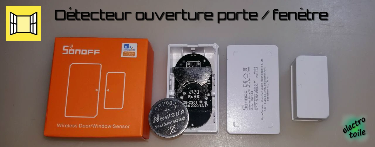 Détecteur d'ouverture de porte et de fenêtre SNZB-04 Sonoff