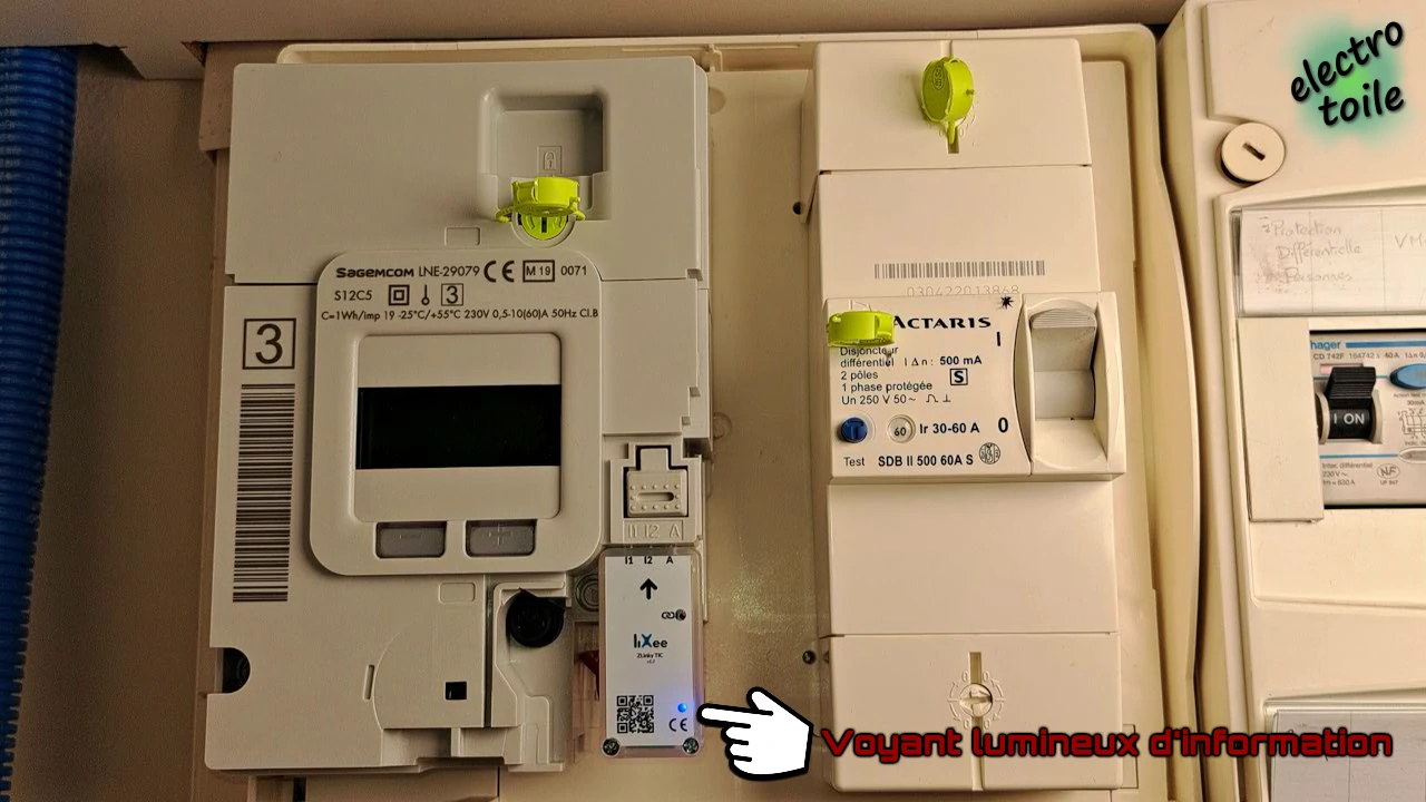 connection du Zlinky_TIC sur le compteur Linky