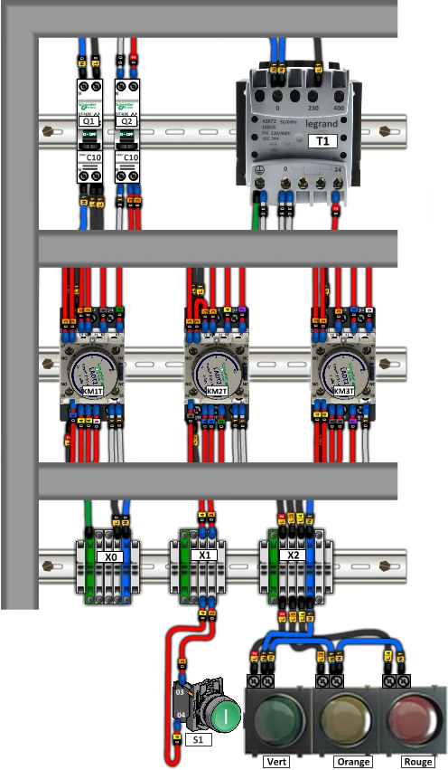 oragnisation du schéma électrique