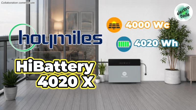 batterie domestique solaire HiBattery 4020 X Hoymiles