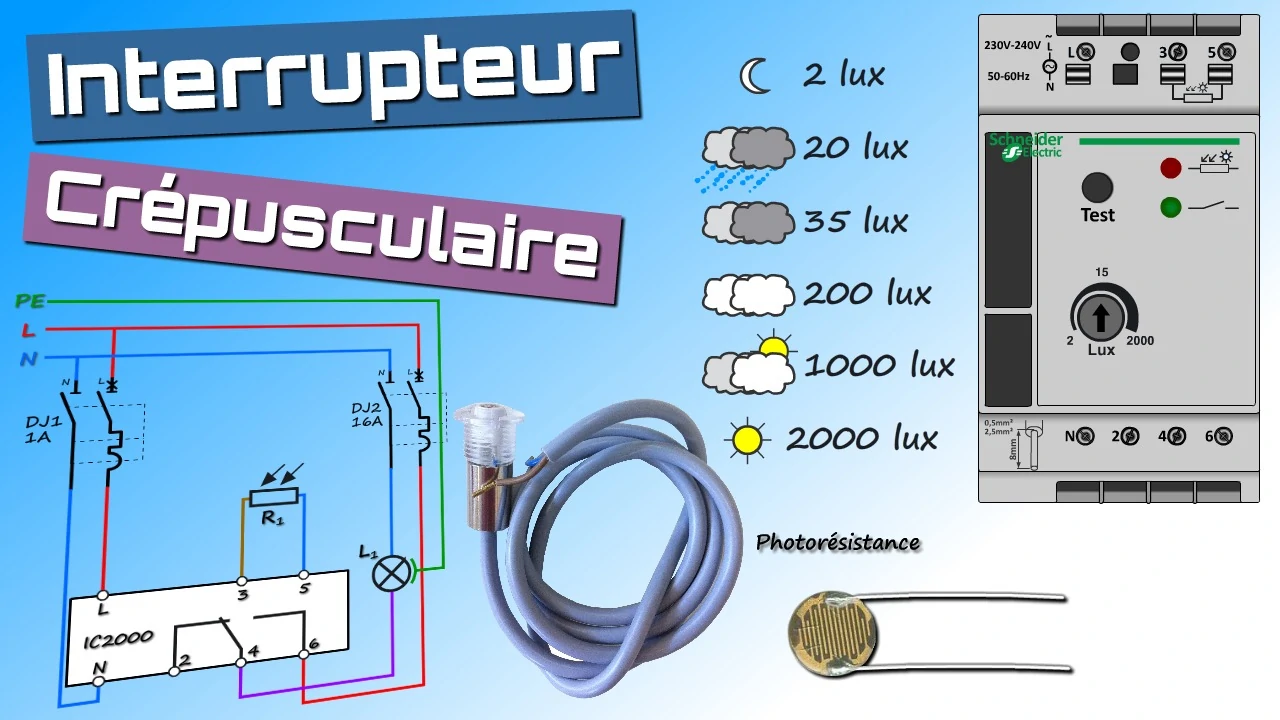 Utilisation d'un interrupteur crépusculaire