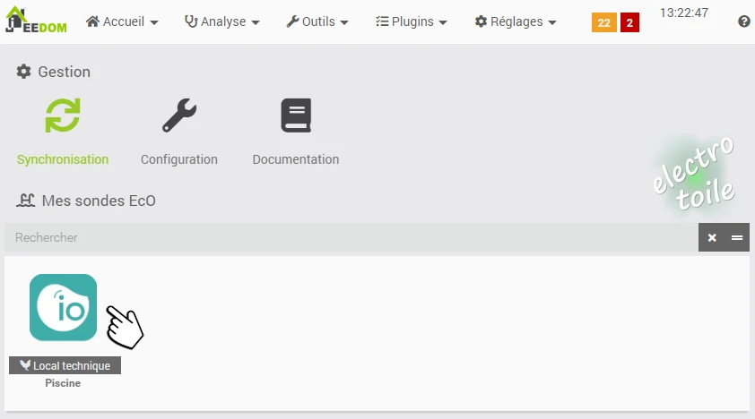 le plugin iopool permet d'automatiser la gestion de la piscine