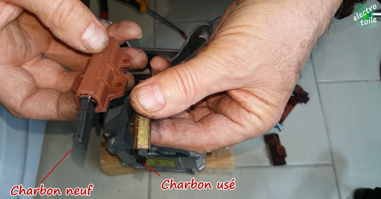 usure du charbon moteur