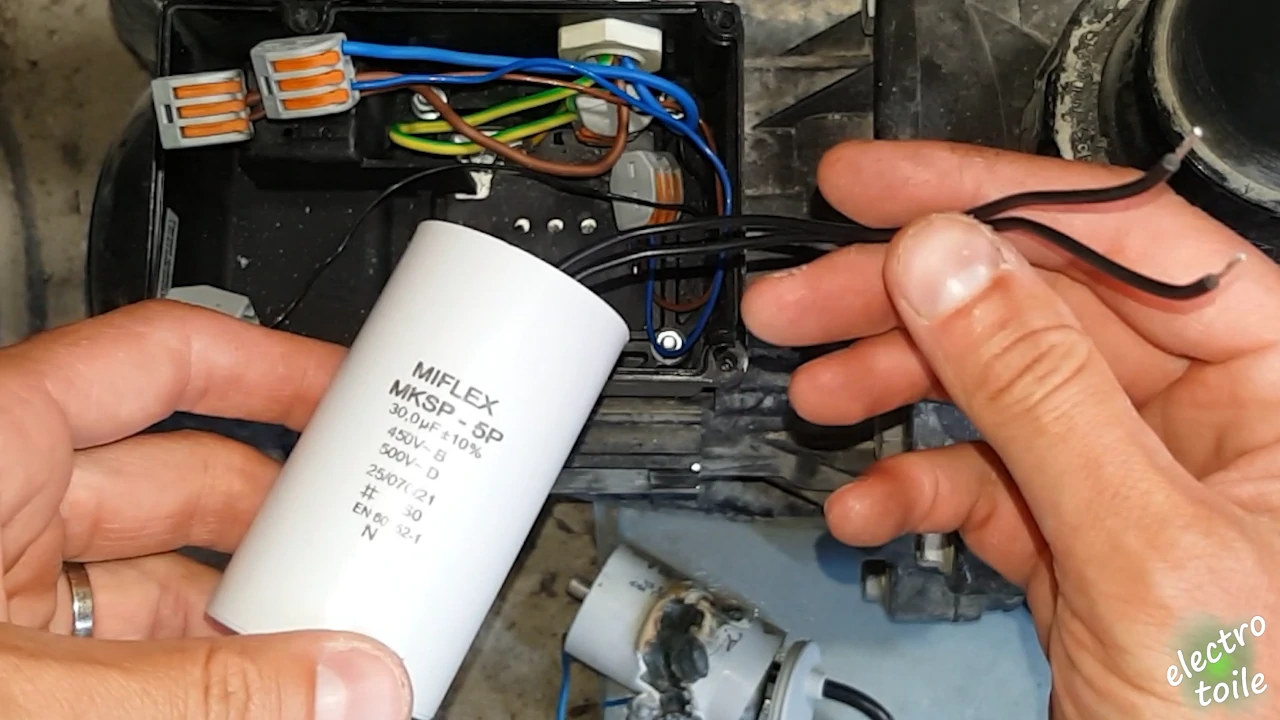 condensateur permanent pour moteur pompe de filtration de piscine