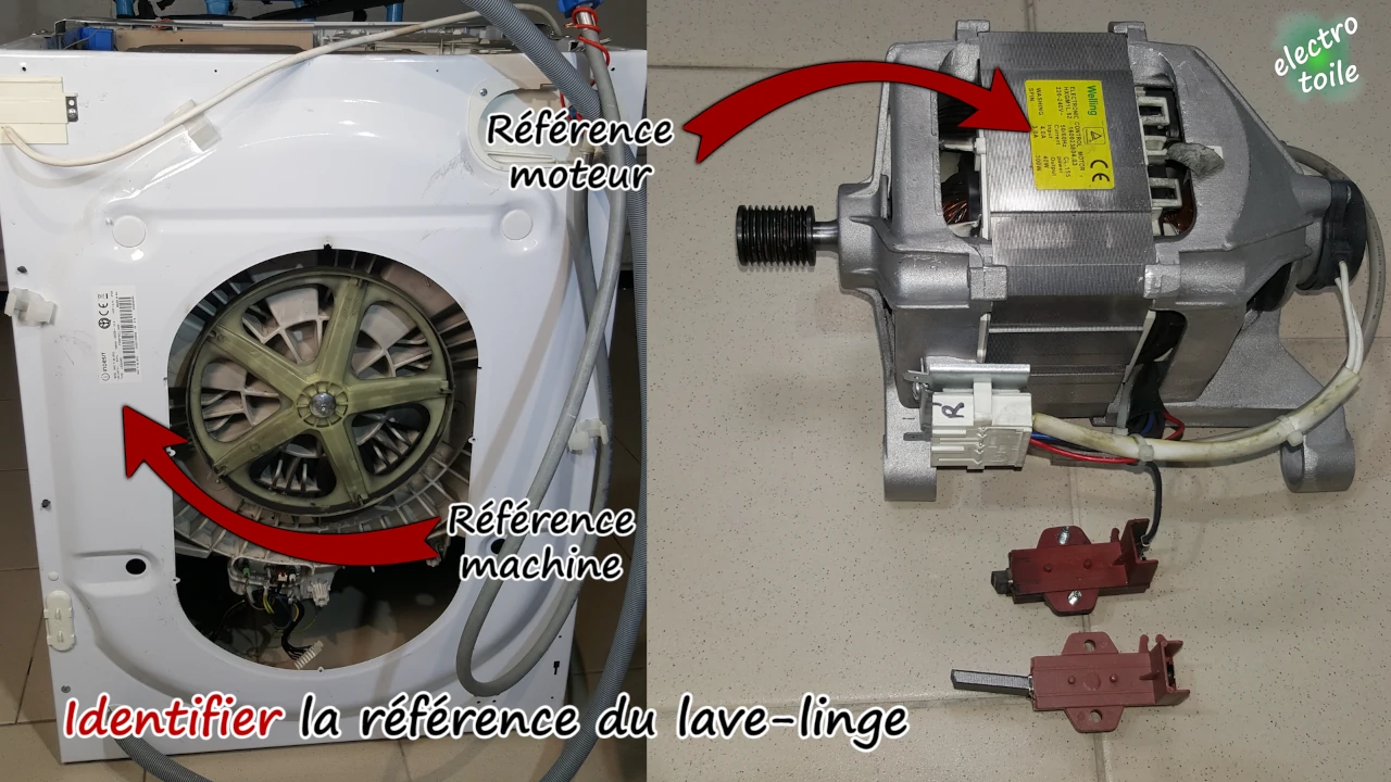 identifier la référence du lave-linge