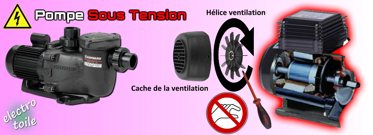 vérifier que l'axe du moteur de la pompe peut tourner avec un outil