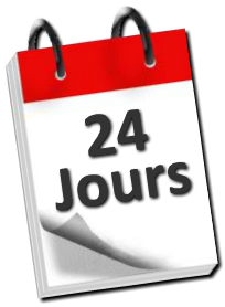 24 jours