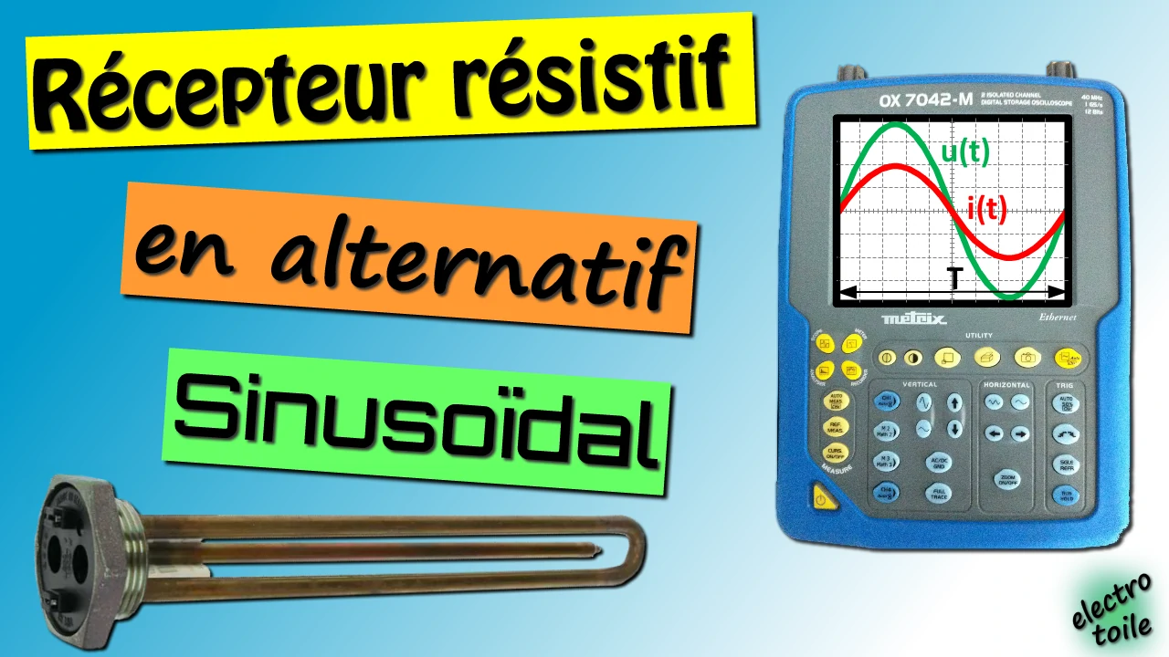 Découverte de la résistance électrique dans un montage alternatif sinusoïdal monophasé