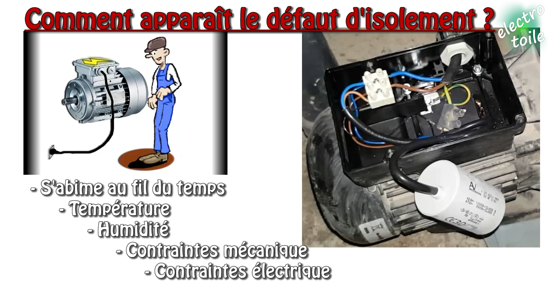 Apparition d'un défaut d'isolement