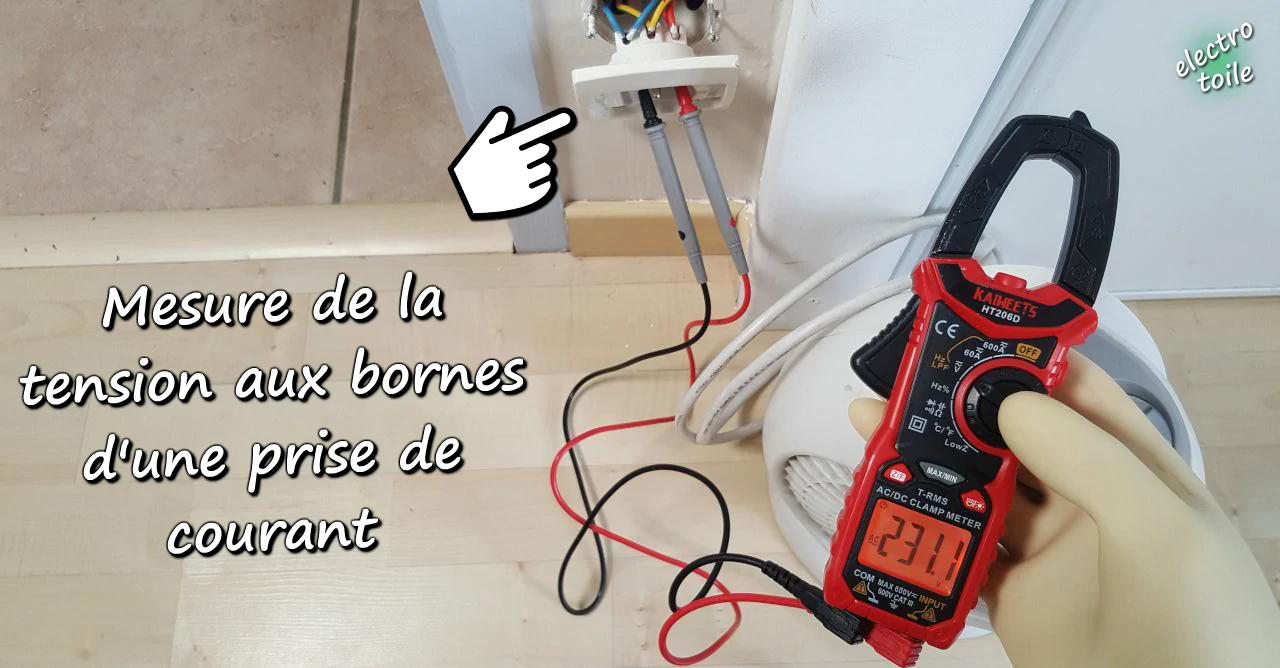 affichage de l'intensité du courant électrique en Ampère