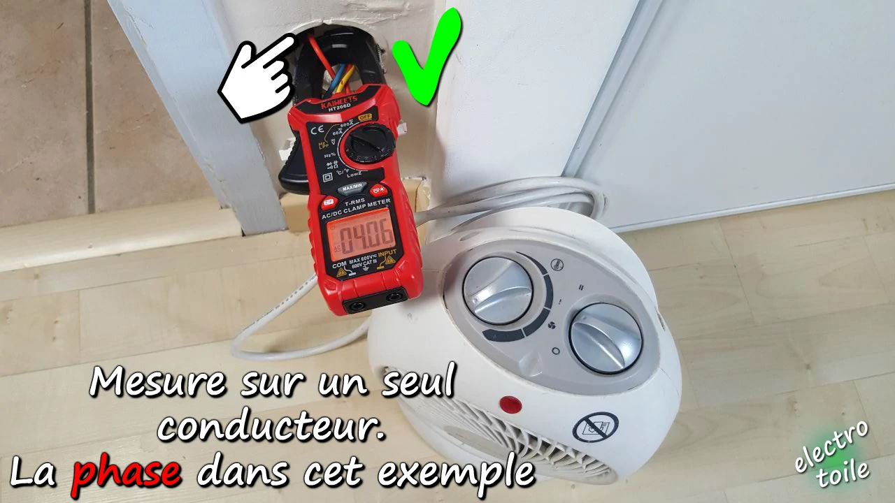comment mesurer l'intensité du courant électrique avec la pince