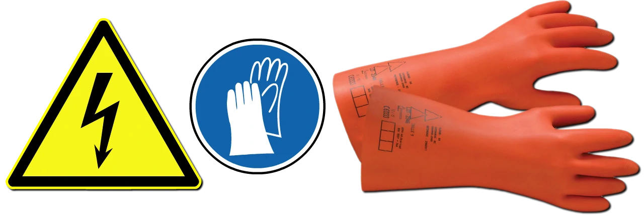 le port des gants isolants est nécessaire pour la mesure d'isolement