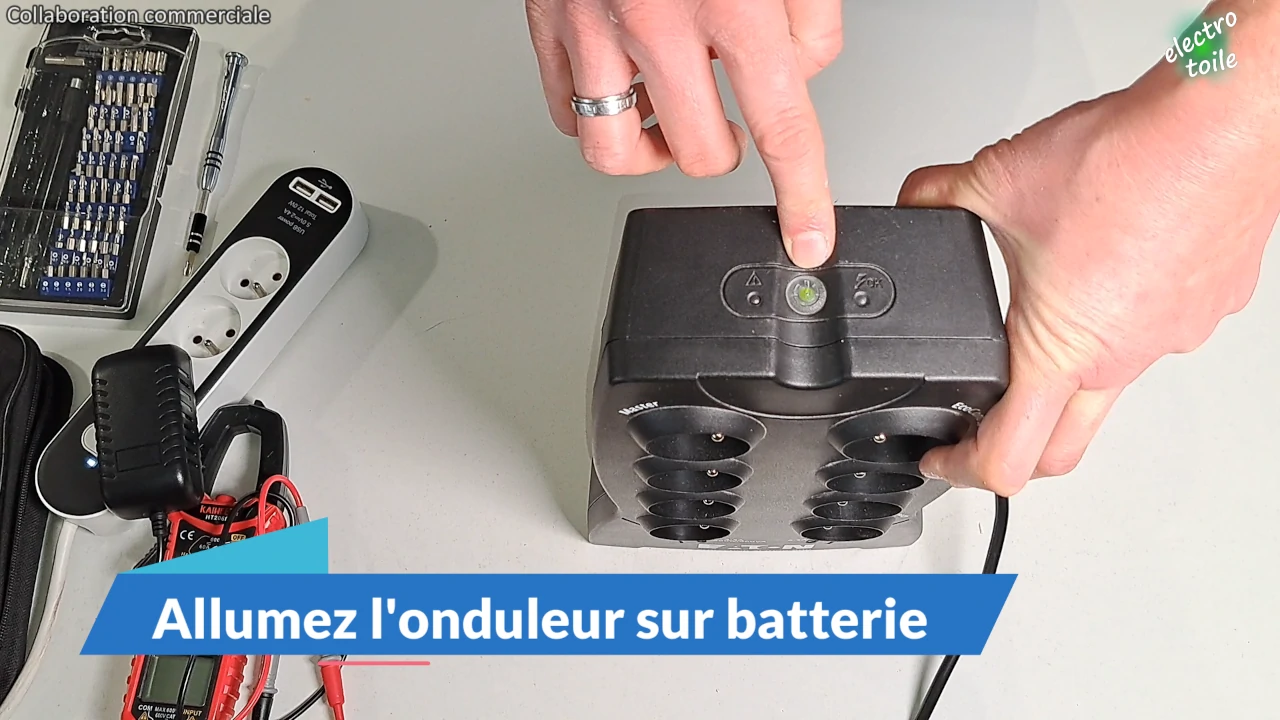 mettre sous tension un onduleur UPS
