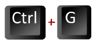 Raccourcis clavier CTRL+G gras