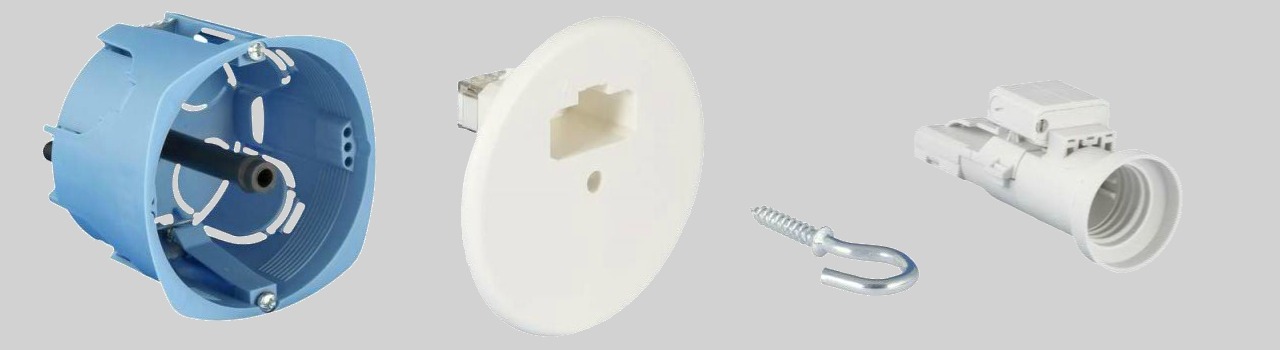 Boîte d'encastrement pour point de centre équipé d'une connexion DCL