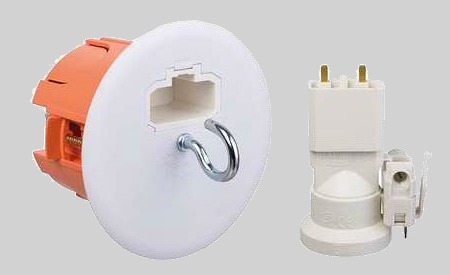 Boîte d'encastrement pour point de centre équipé d'une connexion DCL