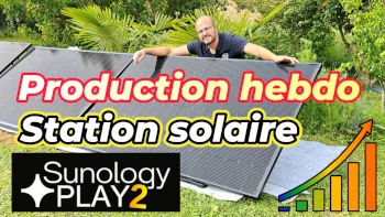 suivi de production hebdomadaire de la station solaire sunology play 2