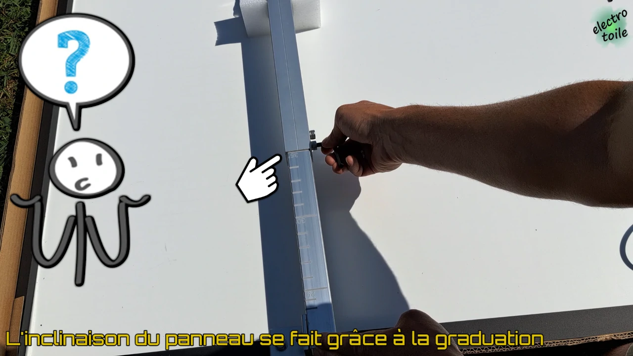 Comment régler l'inclinaison de la station solaire ?