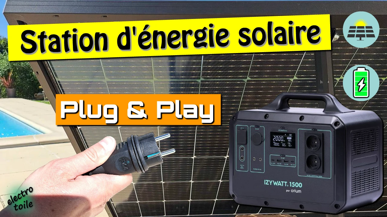 station solaire et batterie domestique