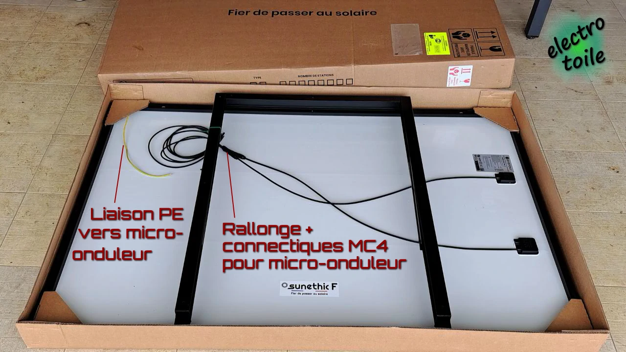 constitution de la station solaire Sunethic