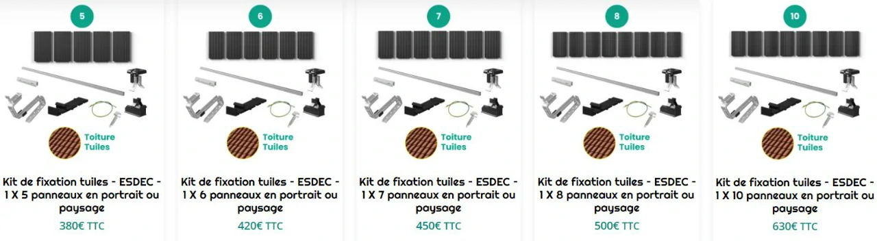 comment choisir le kit de fixation pour toit des panneaux solaires ?