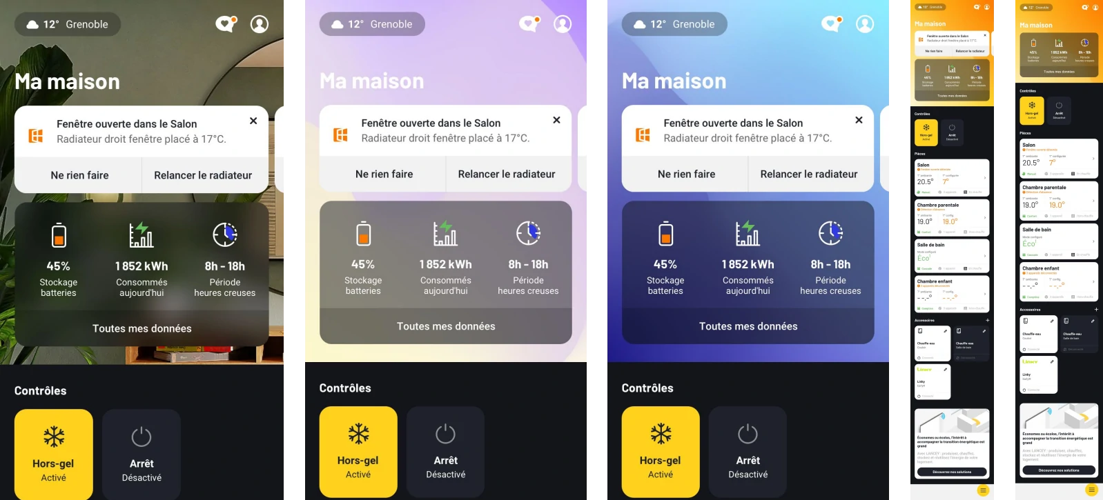 l'application My Lancey permet de gérer à distance la batterie plug and play et le chauffe intégré
