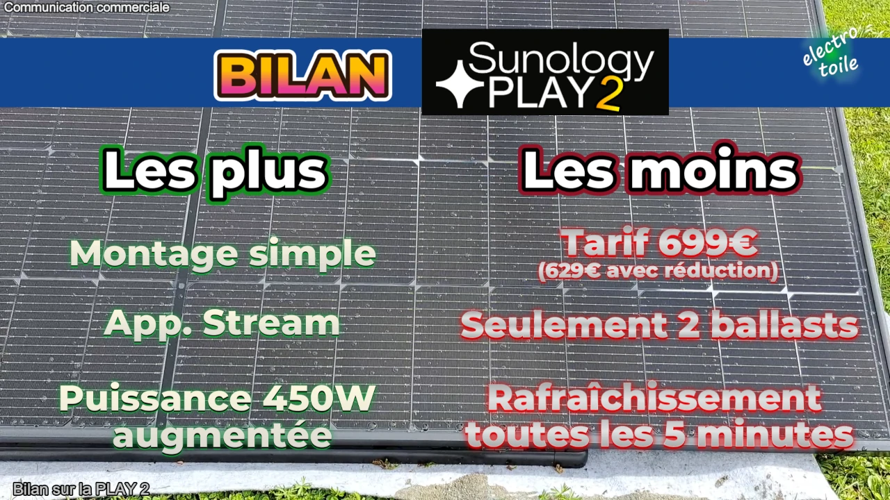 mon avis sur la station solaire sunology play 2