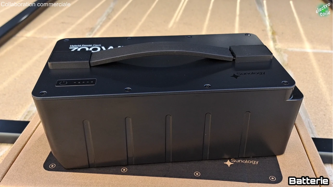 données techniques de la batterie sunology de la station solaire Play max