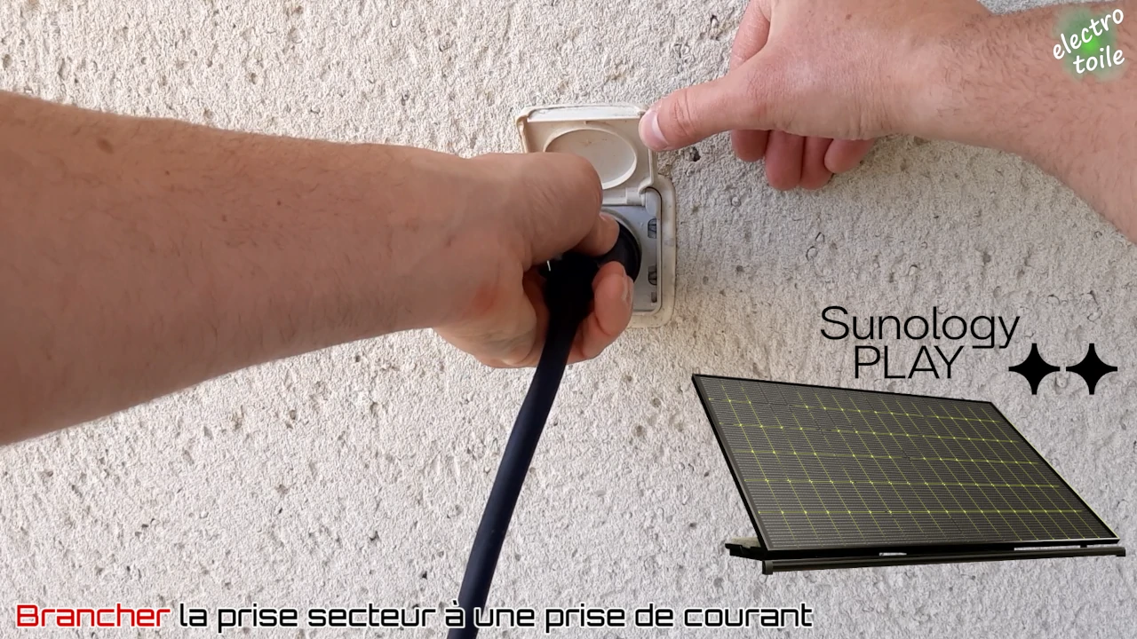 raccordement électrique de la station solaire sunology
