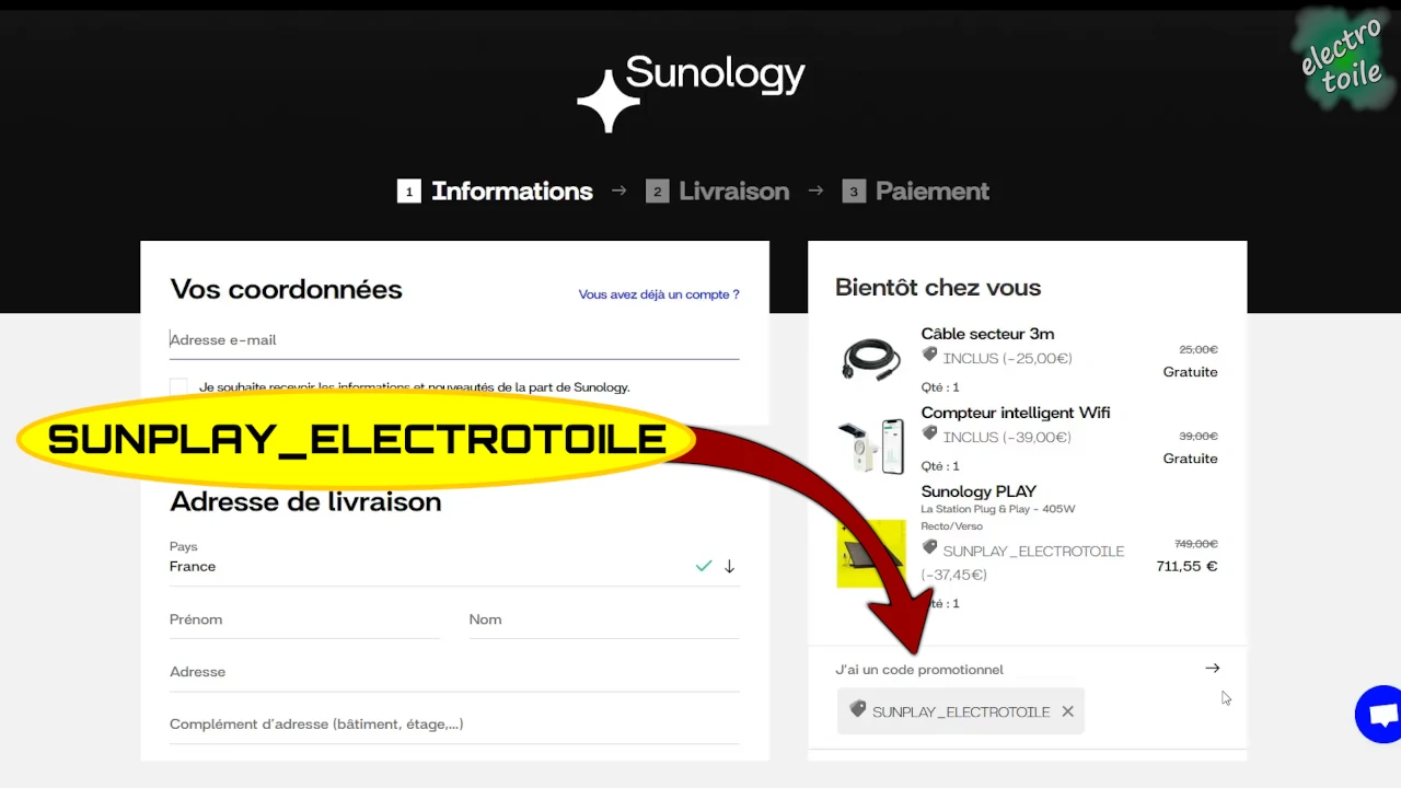 5% de réduction sur une première commande d'une station solaire sunology