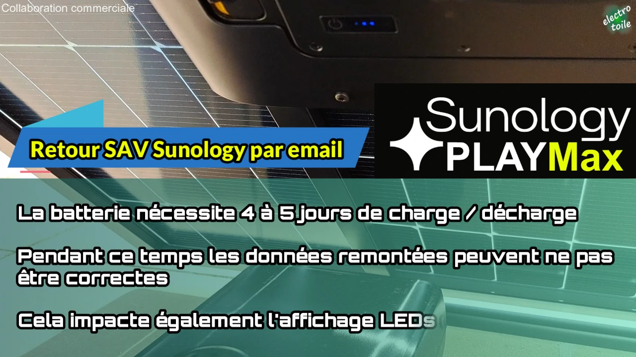 problème de charge de la batterie et d'affichage du niveau de la batterie de la play max