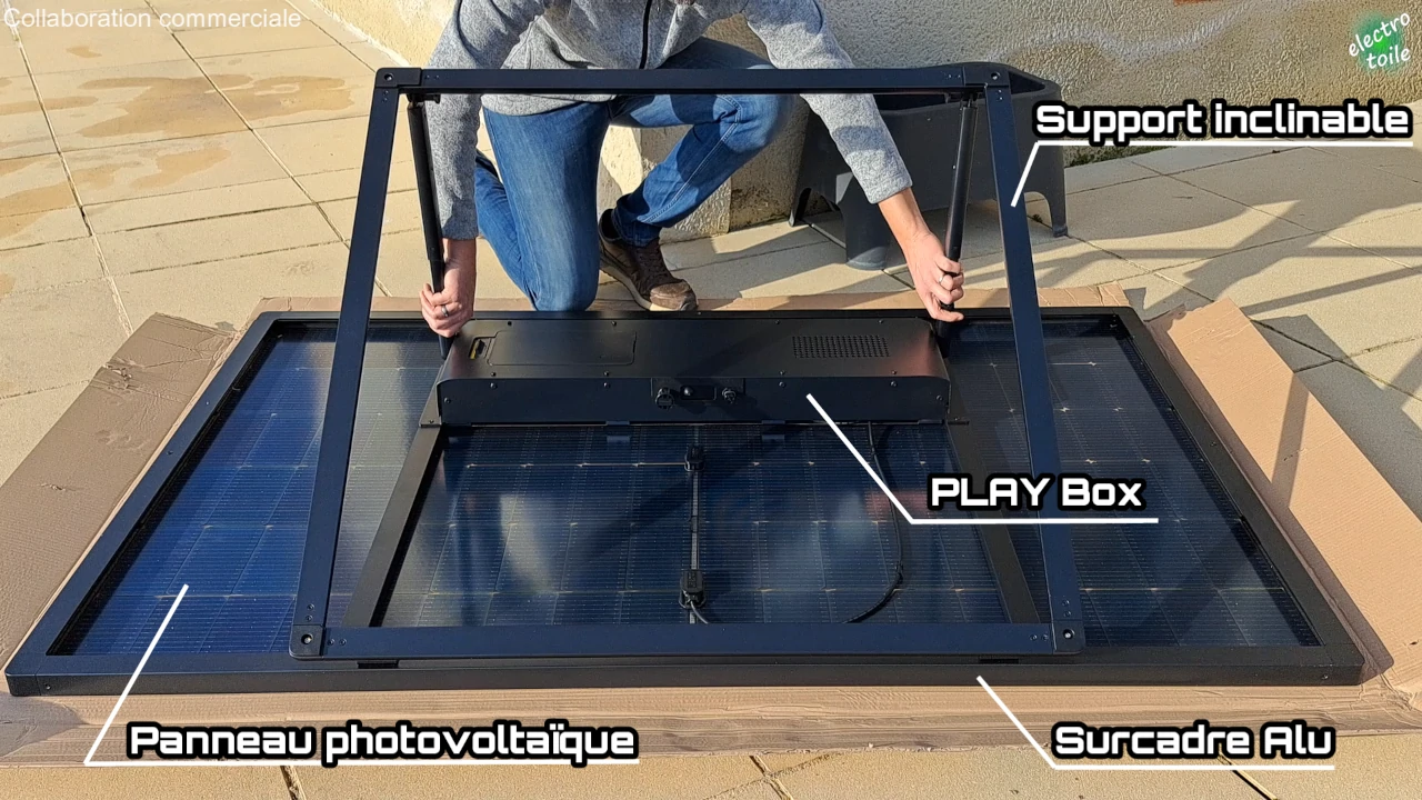 composition de la station solaire sunology Play Max