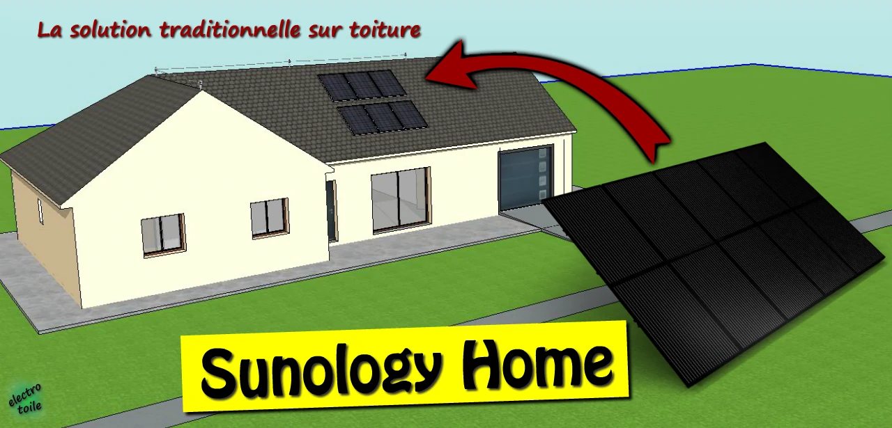 les panneaux photovoltaïques sunology Home s'installent sur une toiture