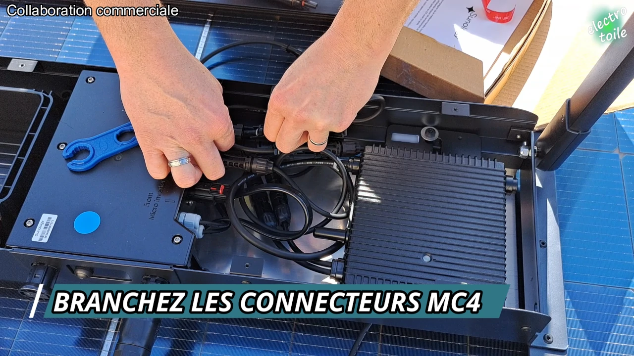 remplacer le connecteur diode anti retour dans la station solaire play max de sunology