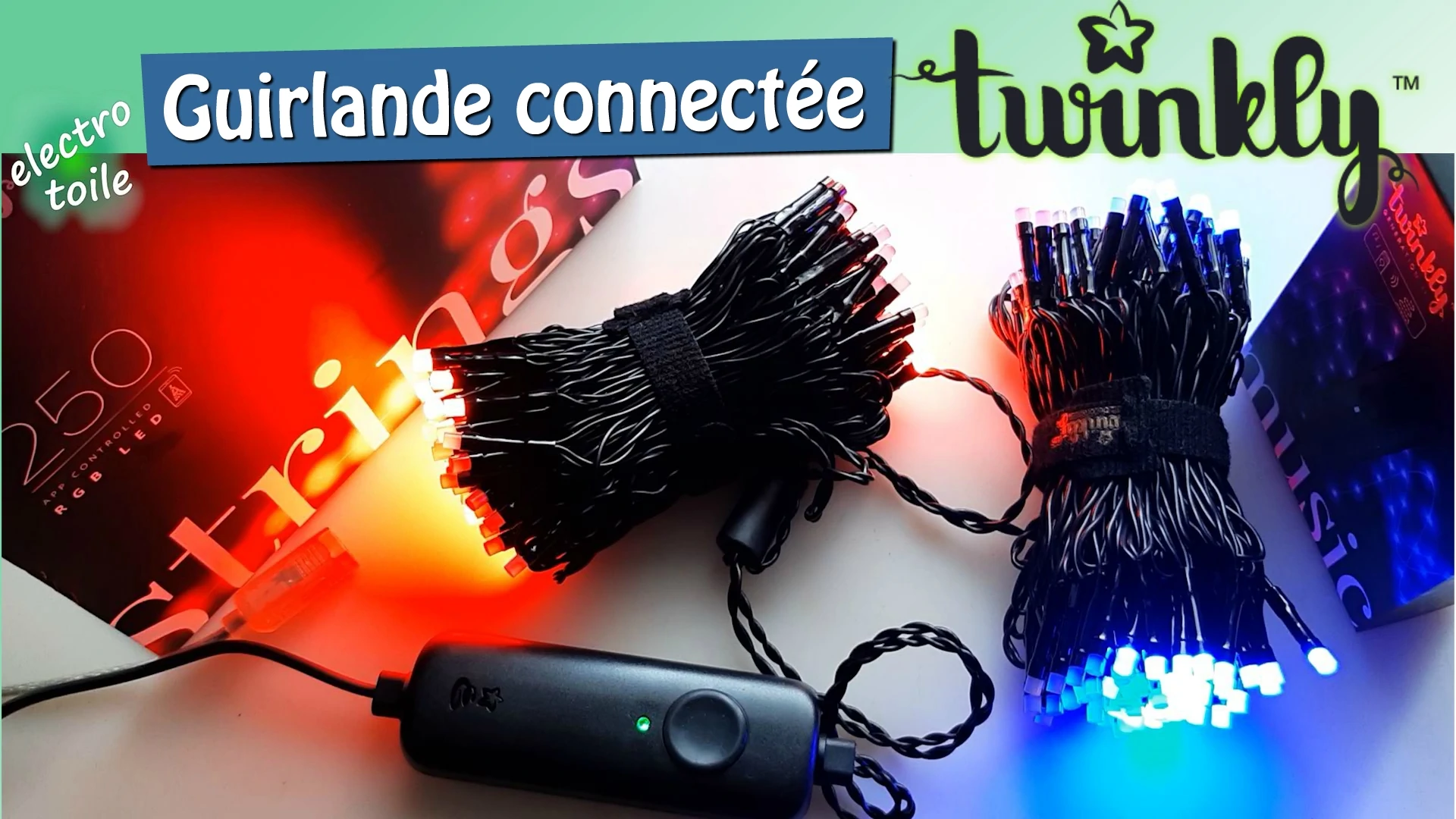 Guirlande lumineuse multicolore connectée Twinkly
