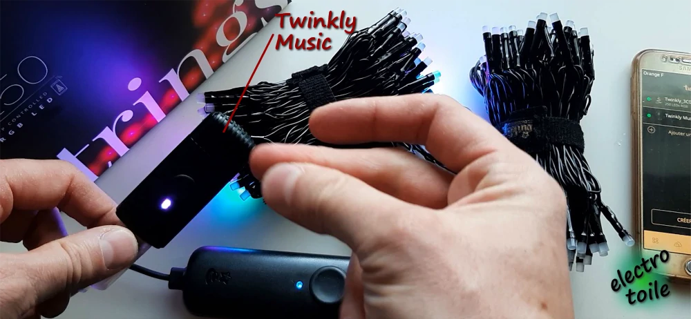 Twinkly music pour rythmer la lumière