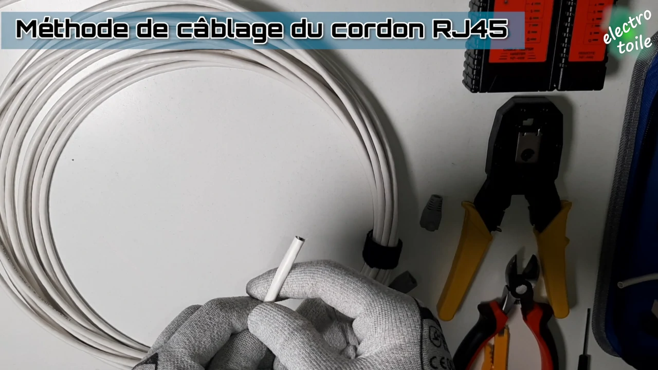 mesurer la longueur de câble réseau et couper le câble