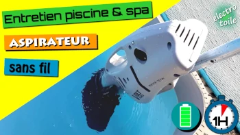 nettoyer la piscine simplement avec l'aspirateur sans fil Volt FX8-li